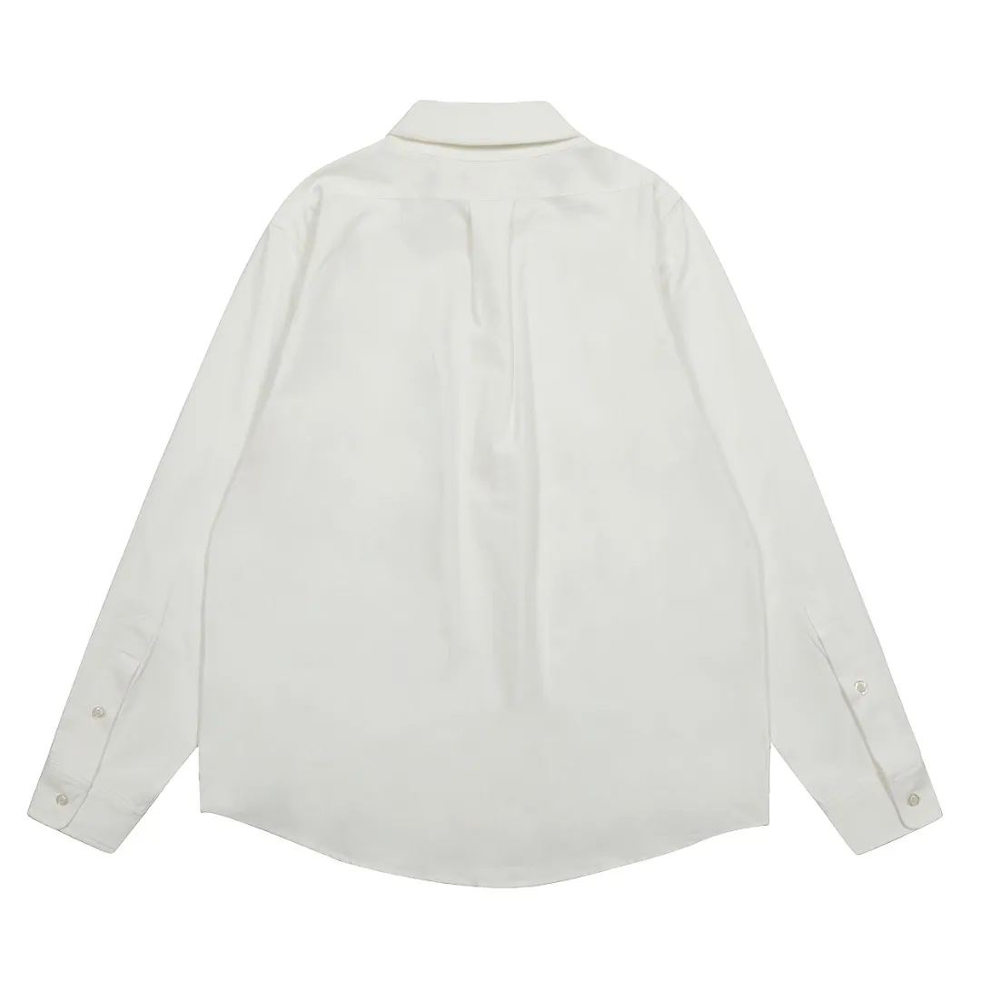 P250 Top quality" Style number: 8086# [Ralph Lauren classic basic evergreen versatile shirt long sleeves for all seasons] ✅Ralph Lauren classic Oxford spun old money style unisex couple shirt long sleeves ✅Top ceiling quality ZP original development. You can compare the real thing with the market version at will. ✅Using the original custom-woven and dyed pure cotton Oxford spinning, strong three-dimensional effect, breathable and anti-wrinkle material, comfortable upper body. ✅Washing treatment, tight and soft texture, full and exquisite embroidery. Excellent sense of quality ✅Simple and versatile, perfect for lazy people to wear. This is the charm of shirts. Basic and classic. ✅The upper body looks much better than the real thing. It can be worn alone or worn in all seasons. It is highly recommended for couples. Size: S-XL. Color: Navy blue, white, pink, light blue, khaki, charcoal gray.